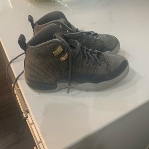 Gray suede Air Jordan’s